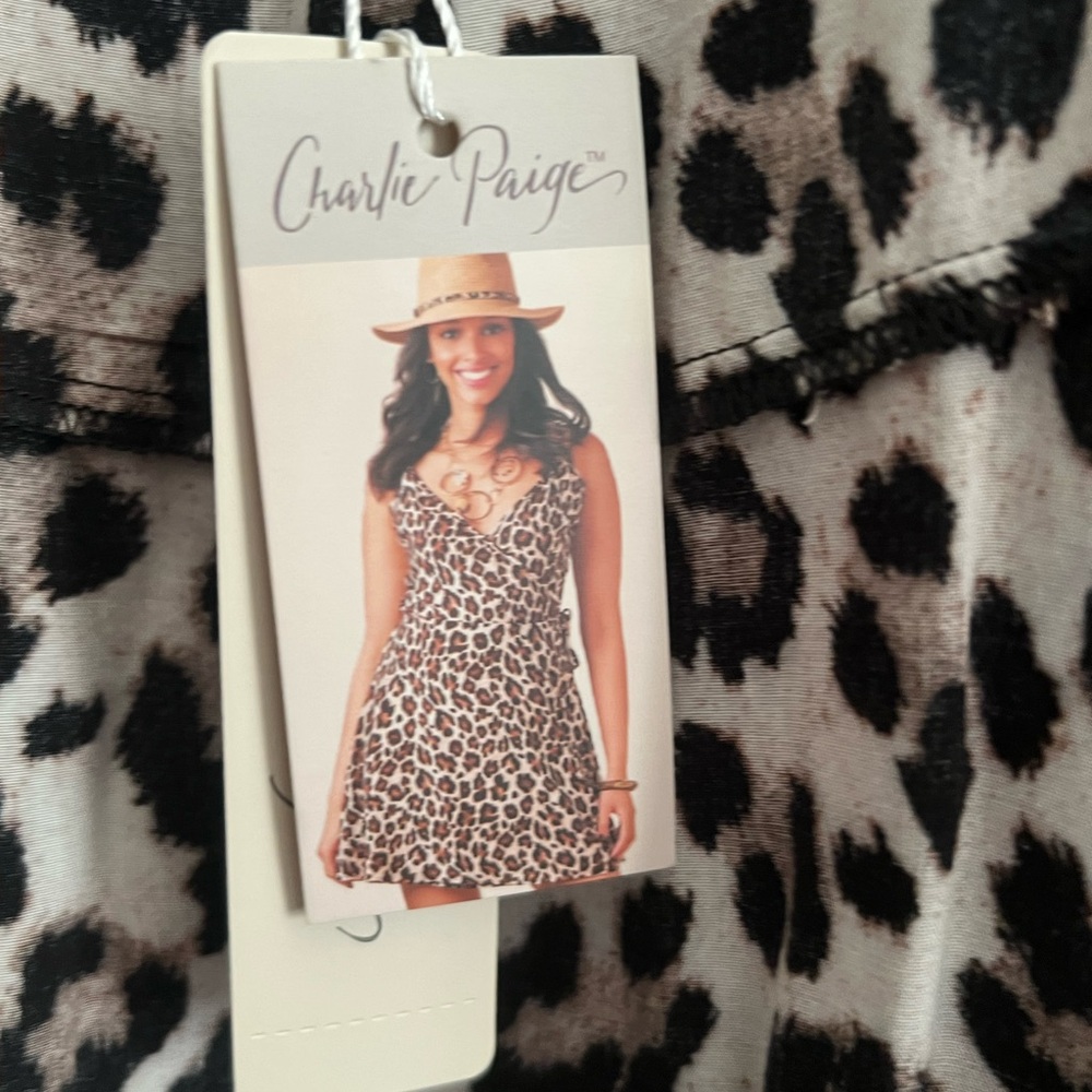 Charlie Paige Leopard Print Dress - Picture 2 of 5